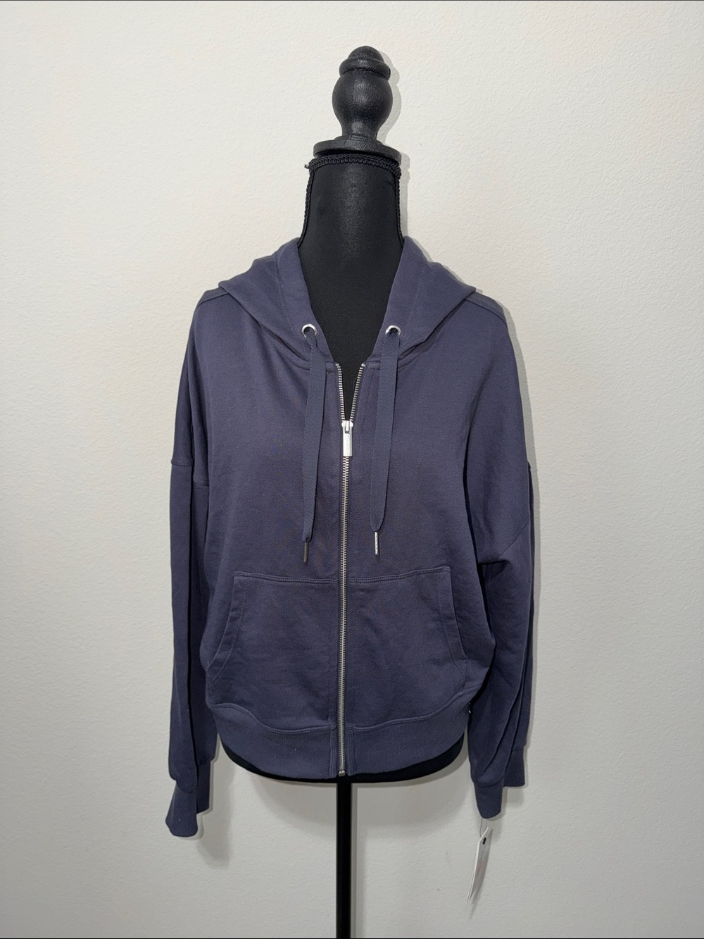 NWT Women's Calvin Klein  Zip-Up Hoodie in Slate Blue